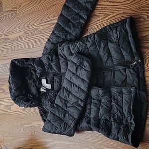 black winter jacket